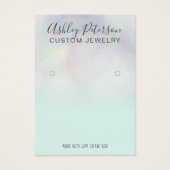 パールモダンヌカーグラデーションティール（緑がかった色）イヤリング表示 (正面)