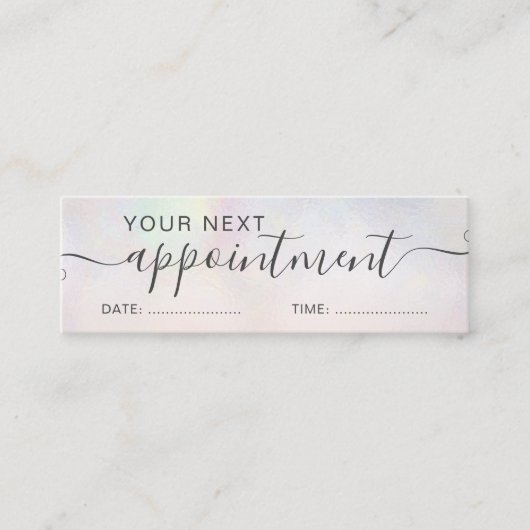 パールモダンヌカーグラデーション赤面アポイントメント スキニー名刺 (正面)