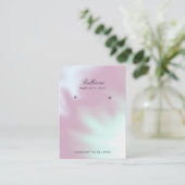 パールモダンバックグランドイヤリング名刺 名刺 (スタンド正面)