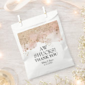 パールモダンビーチオイスター結婚ズ・サンキュー フェイバーバッグ (クリップ留めされた状態)