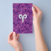 パールライクアリー〔占星術の〕十二宮図サインオンデジタル迷彩柄 チラシ (ハンドル)