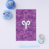 パールライクアリー〔占星術の〕十二宮図サインオンデジタル迷彩柄 チラシ (シングル)