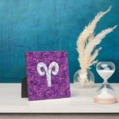 パールライクアリー〔占星術の〕十二宮図シンボルデジタルカモフラージュ フォトプラーク (インサイチュ)