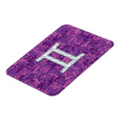 パールライクジェミニ〔占星術の〕十二宮図サインオンデジタル迷彩柄 マグネット (左側)