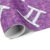 パールライクジェミニ〔占星術の〕十二宮図シンボルデジタルカモフラージュ ラッピングペーパー (ロールコーナー)