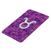 パールライスタウルス〔占星術の〕十二宮図サインオンピンクデジタル迷彩柄 マグネット (左側)