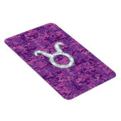 パールライスタウルス〔占星術の〕十二宮図サインオンピンクデジタル迷彩柄 マグネット (右側)