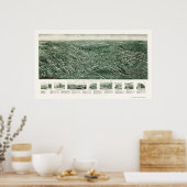 パールリバー, NYパノラママップ – 1924 ポスター (キッチン)