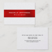 パールレッドユニークチュビー管理者の名刺 名刺 (正面/裏面)