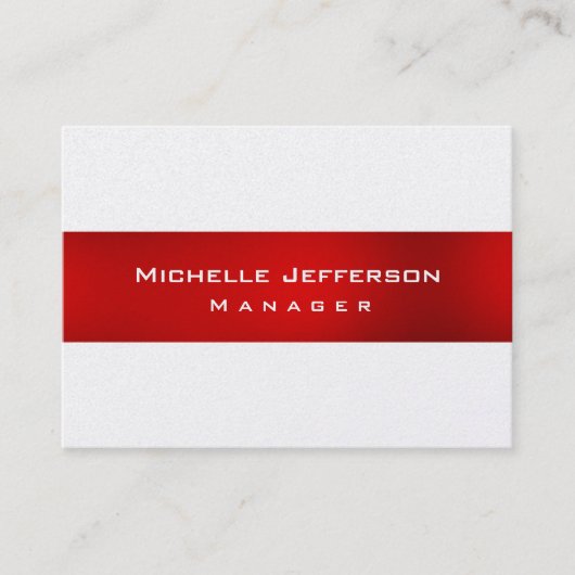 パールレッドユニークチュビー管理者の名刺 名刺 (正面)