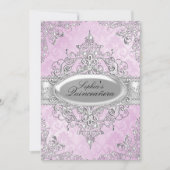 パールヴィンテージグラモールピンクキンセアニェラ 招待状 (正面)