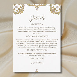 パールヴィンテ華美ージウェディング詳細 エンクロージャーカード