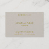 パール仕上げモダン色エレガント付きシンプルプレミアム 名刺 (裏面)