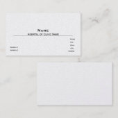 パール仕上げ名刺テンプレート 名刺 (正面/裏面)