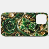 パール付きエメラルドグミーベアiPhoneケース Case-Mate iPhoneケース (裏面 (横))