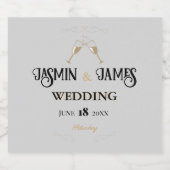 パール伝統結婚ズ リキュールボトルラベル (シングルラベル)