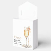 パール及びプロセッコエレガントブライダルシャワー フェイバーボックス (オープン)