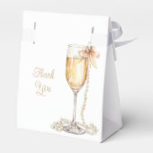 パール及びプロセッコエレガントブライダルシャワー フェイバーボックス (裏面サイド)