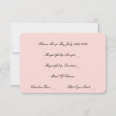 パール及びプロセッコピンクRSVPカード (正面)