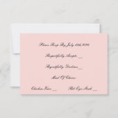 パール及びプロセッコピンクRSVPカード (正面)