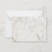 パール大理石男らしダブルモノグラム ノートカード (裏面)