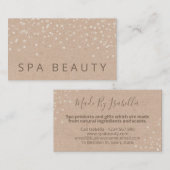 パール手作りスパ浴浸せっけん体バター 名刺 (正面/裏面)