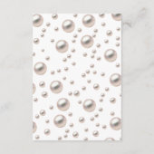 パール新郎新婦トリビアブライダルシャワーゲームカード アドバイスカード (裏面)