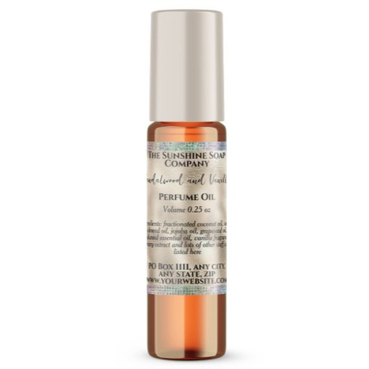 パール箔ホログラフィックグリッターローラボトルラベル スクエアシール