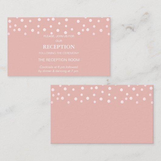 パール紙吹雪オンバラ金ゴールド結婚ズ エンクロージャーカード (正面/裏面)