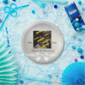 パール結婚周年記念30thホワイトディスポーザブル ペーパープレート (パーティー)