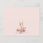 パール花びらプロセッコブライダルシャワーレシピカード (裏面)