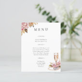 パール花びら&プロセッコフローラブライダルシャワーメニュー (スタンド正面)