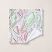 パール調またはクリームに混ぜ合わせた着色品 バスタオルセット (ウォッシュタオル)