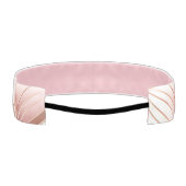 パール赤面ピンクローズ金ゴールド アスレチックヘッドバンド (裏面)