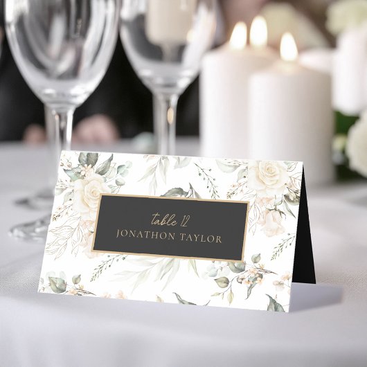 パール赤面フローラエレガンス結婚パターンID989 プレイスカード