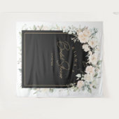 パール赤面フローラブライダルシャワー背景ID989 タペストリー (正面(横))