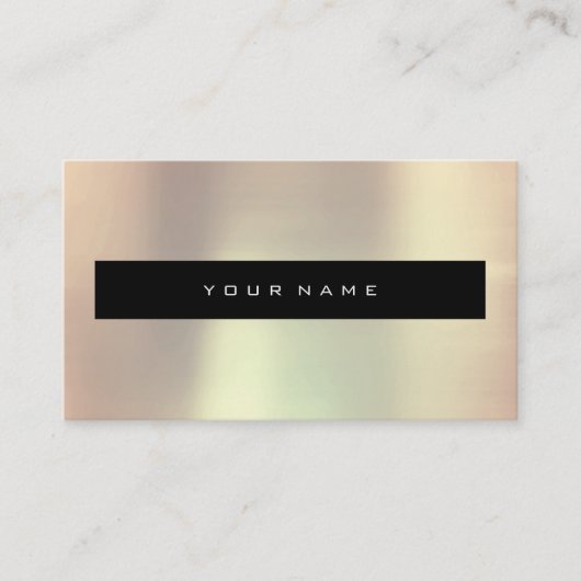 パール赤面金ゴールドピーチブラックファッションスタイリスト 名刺 (正面)