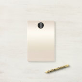 パール金ゴールドきらめくグラムクラフトモノグラ素朴ム ポストイット (デスク上)