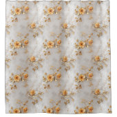 パール金ゴールドバラフローラ シャワーカーテン (正面)