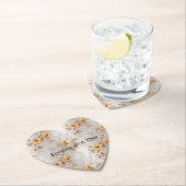 パール金ゴールドバラ結婚ズ ペーパーコースター (インサイチュ)