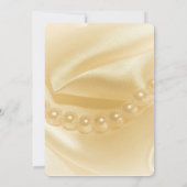 パール金ゴールド婚約招待状 招待状 (裏面)