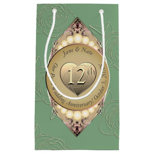 パール12/30周年記念結婚抱き枕 スモールペーパーバッグ (正面)