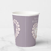 パール30周年結婚記念ハート写真 紙コップ (右)