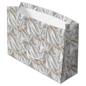 パール＆サテン ラージペーパーバッグ (裏面アングル)