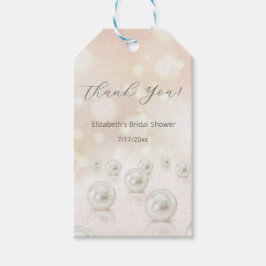 パール サンクス ブライダルシャワー ギフトタグ