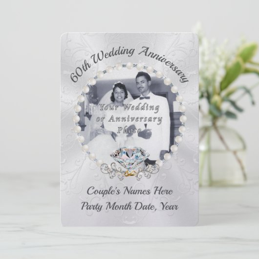 パール シマー 60周年 結婚記念日 招待状 (スタンド正面)