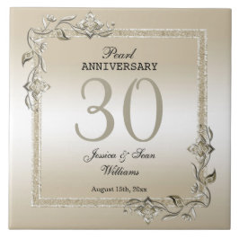 パール・ジェム&グリッター30結婚周年記念    タイル