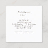 パール スクエア名刺 (裏面)