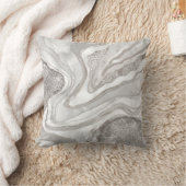 パール、ダイヤモンド、プラチナのジュエードデジタルアート クッション (ブランケット)