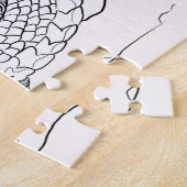 パール・ドラゴン・ライン・アートに ジグソーパズル (側面)